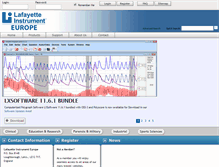Tablet Screenshot of lafayetteinstrumenteurope.com